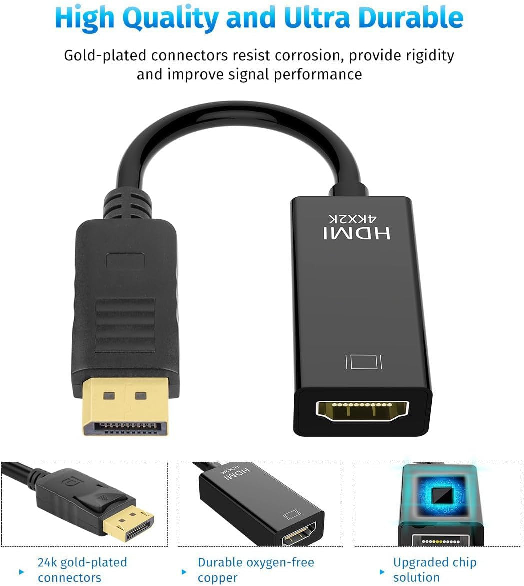 DP Displayport Male to HDMI Female Cable Converter Adapter for PC Desktop Lot