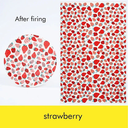 Pottery Clay Underglaze Paper Cartoon Decals DIY Ceramics Color Transfer 49x34cm
