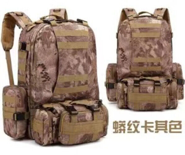 50L Tactical Backpack Army Backpack Sport Bag Outdoor Hiking Camping Travel