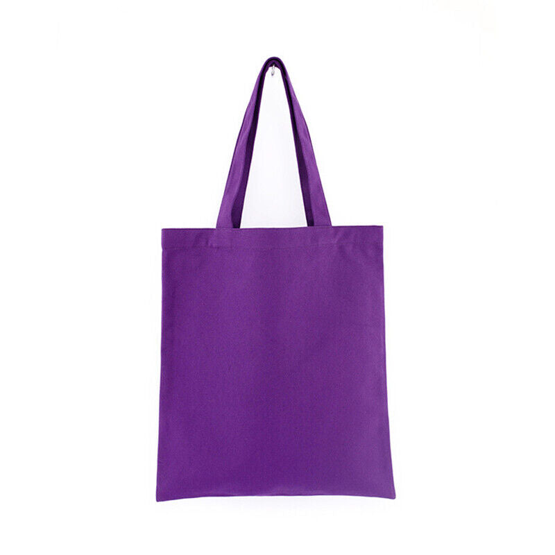 Solid Color Canvas Bags Shopping StorageBags Tote Bag Eco-friendly Shopping Bags