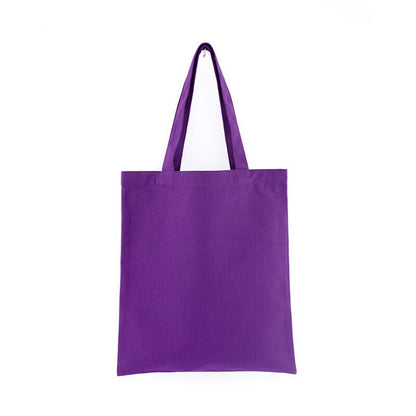 Solid Color Canvas Bags Shopping StorageBags Tote Bag Eco-friendly Shopping Bags