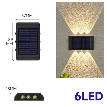 Solar Wall Lights Outdoor – Modern LED Porch & Garden Lamp