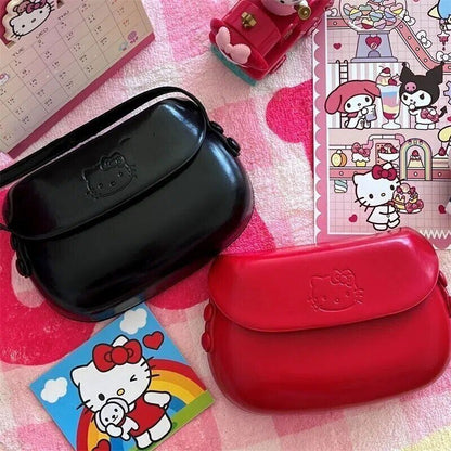 Hello Kitty one-shoulder saddle bag ladies cute messenger bag fashion party bag