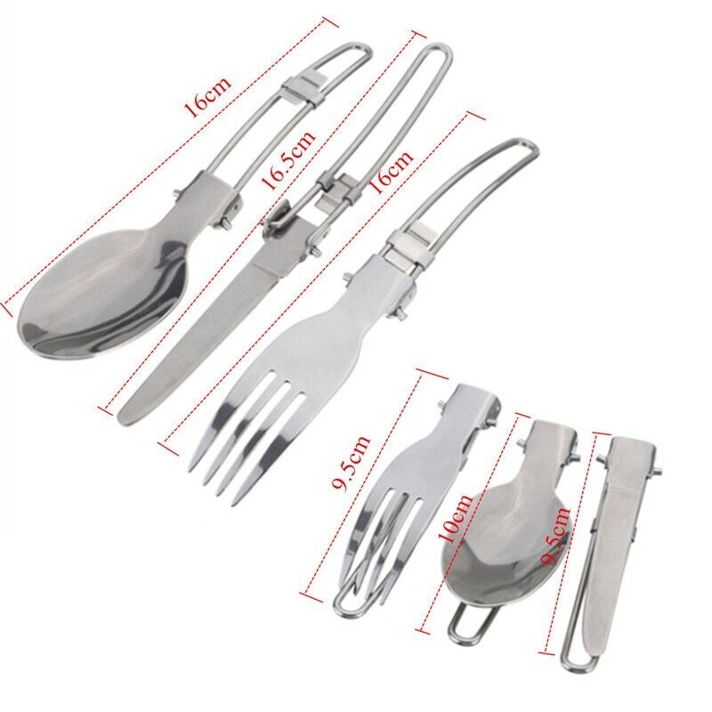 Portable Outdoor Camping Cookware Set Lightweight Kettle Pot Pan Hiking Picnic