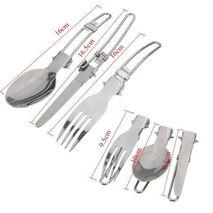 Portable Outdoor Camping Cookware Set Lightweight Kettle Pot Pan Hiking Picnic