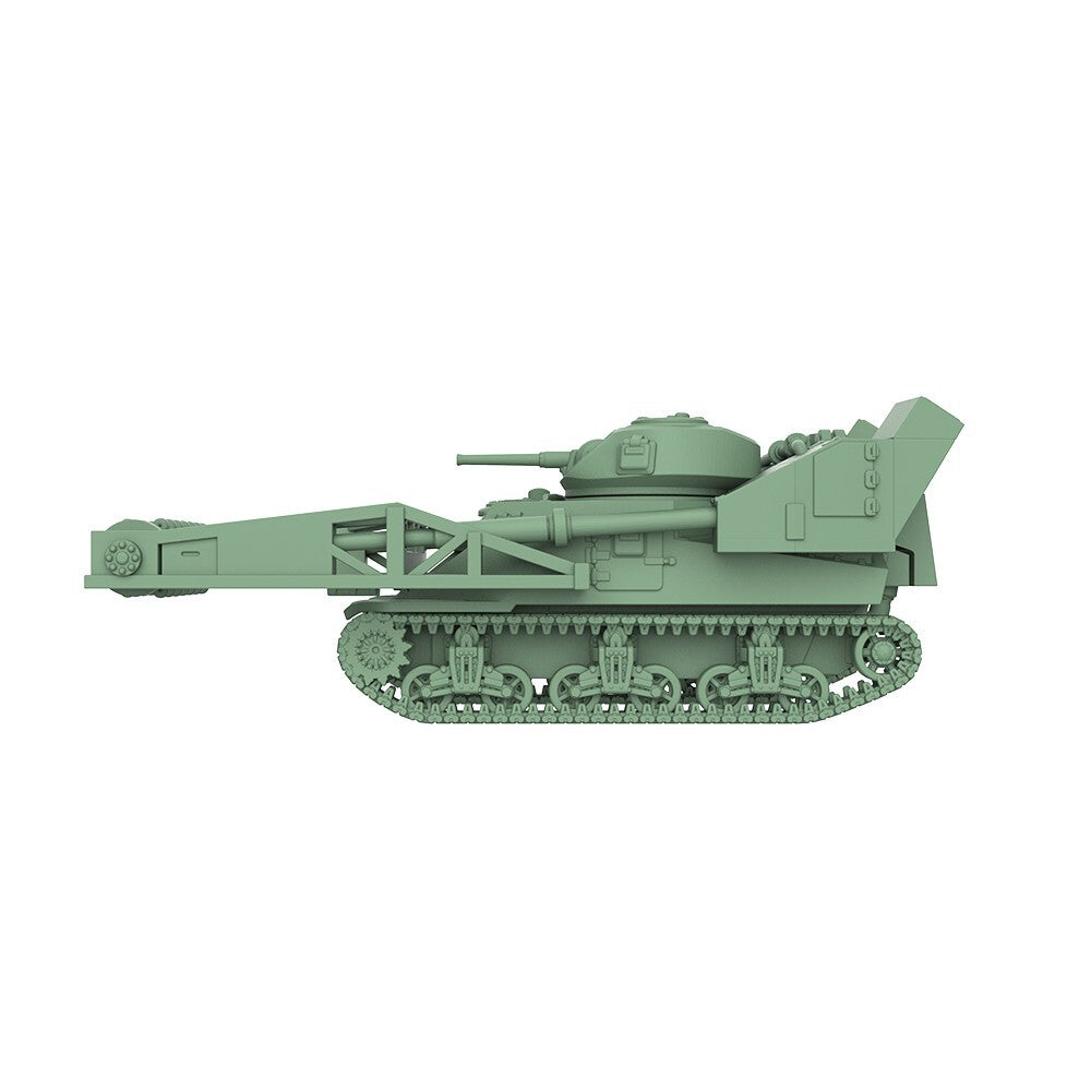SS1250514 1/1250 Military Model Kit US M3 Grant With Paravane Medium Tank