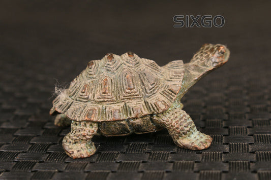 Rare Chinese bronze tortoise figure Statue Tea pet Art table decoration