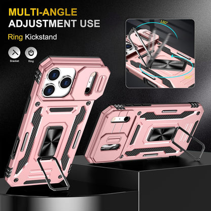 Phone Case Compatible with Iphone 17 Pro Max Case with Slide Camera Lens Cover &