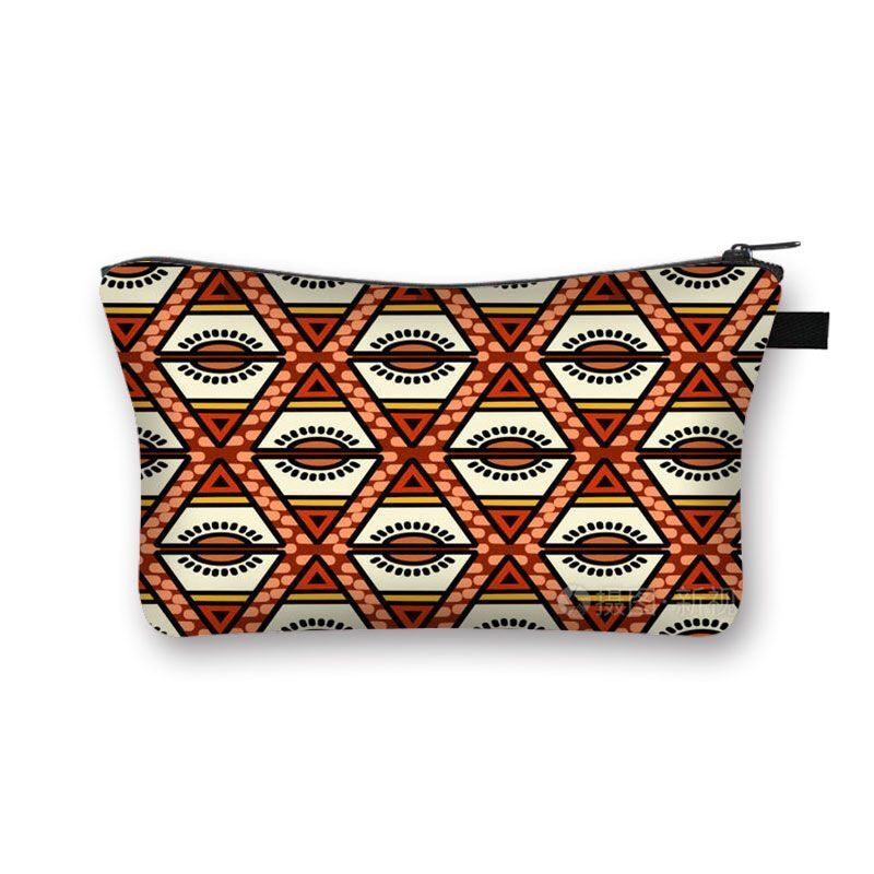 Vintage Pattern Multifunctional Cosmetic Bags Organizer Gothic Wallet Polyester