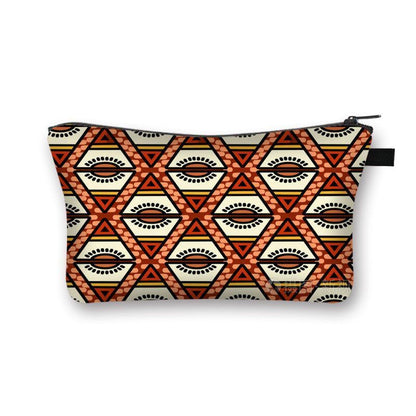 Vintage Pattern Multifunctional Cosmetic Bags Organizer Gothic Wallet Polyester