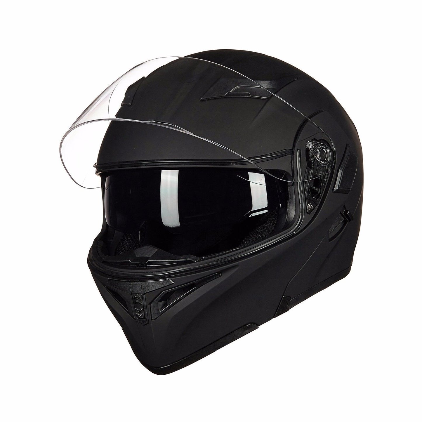 Motorcycle Helmet With Bluetooth Headset Modular Flip Up Full Face Helmets DOT