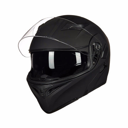 Motorcycle Helmet With Bluetooth Headset Modular Flip Up Full Face Helmets DOT