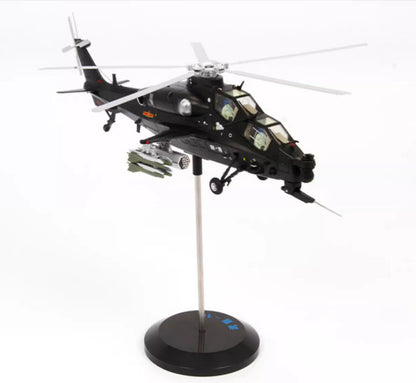 1:48 34CM Terebo China Armed Z-10 Helicopter Airplane Diecast Aircraft Model
