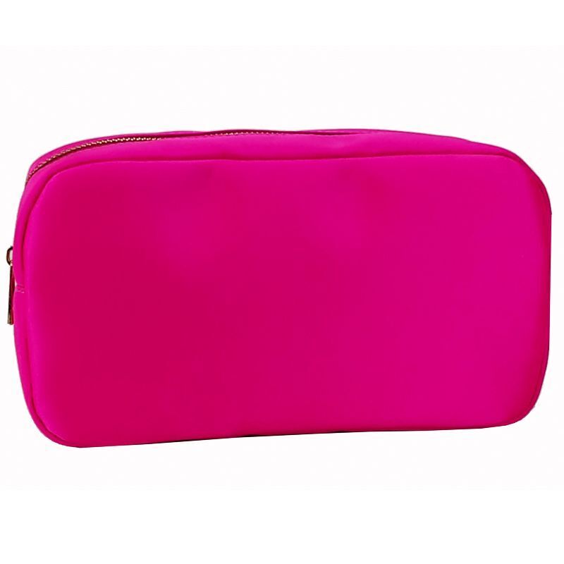 Mini Embroidery Patch Toiletry Pouch Waterproof Storage Nylon Travel Makeup Bag