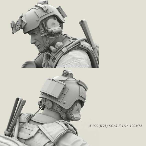 1/16 resin figures model Seal soldier Unassembled Unpainted