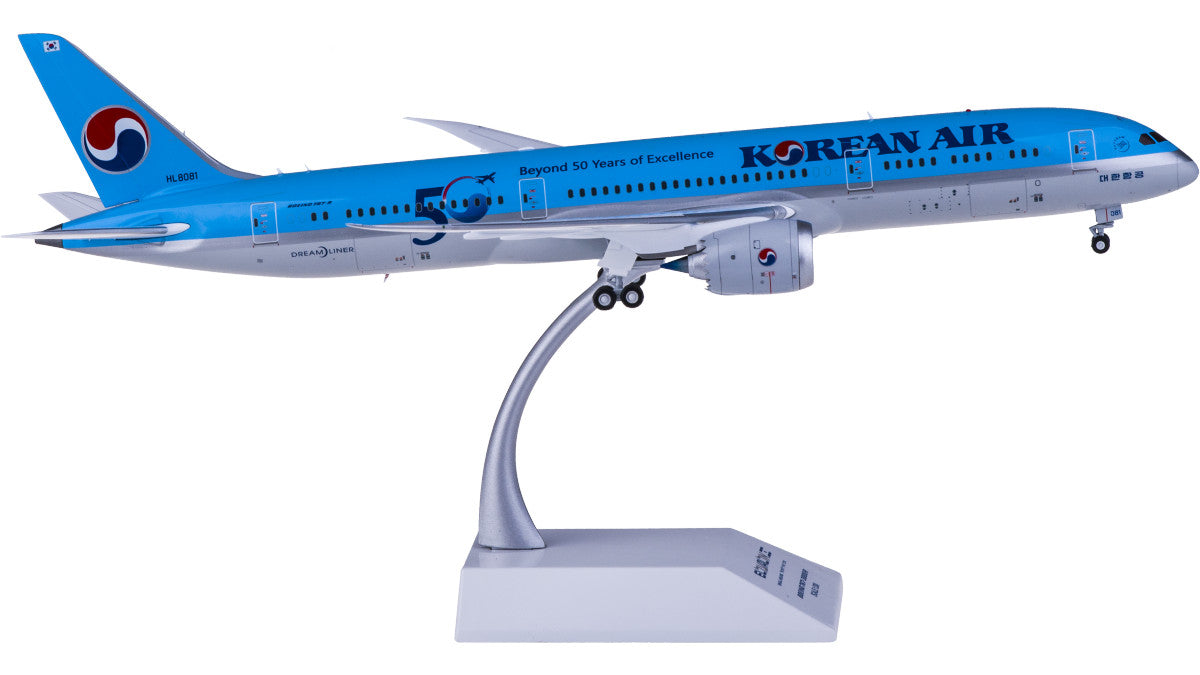 1:200 32CM JC Wings KOREAN AIR BOEING 787-9 Passenger Airplane Diecast Model
