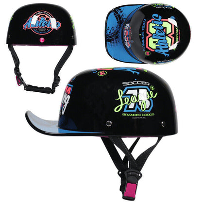 Motorcycle Helmet Baseball Cap Unisex Adults Motorcycle Half Helmet S/M/L/XL