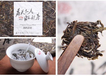 Chinese Haiwan"Lao Tong Zhi" FOR WORLD Menghai Pu erh RAW Tea Cake,er unCooked
