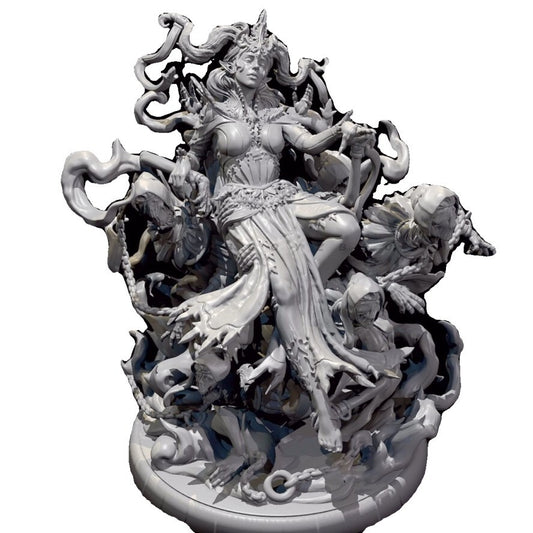 1/24 resin figure model Fantasy Soul Queen 3D Printing unassembled unpainted