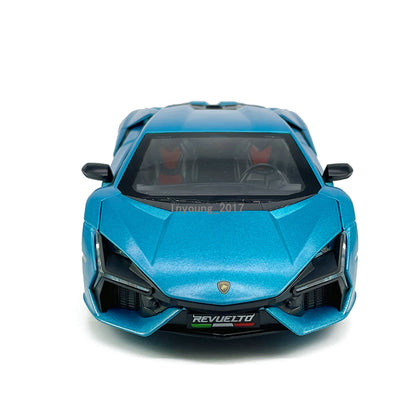 1/24 Lamborghini Revuelto Model Car Diecast Toy Cars Boys Toys Kids Gifts Blue