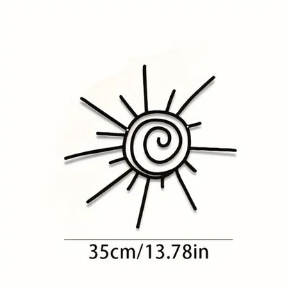 CIFbuy Large Metal Sun Wall Art Transverse Outdoor Beachy Home Decor