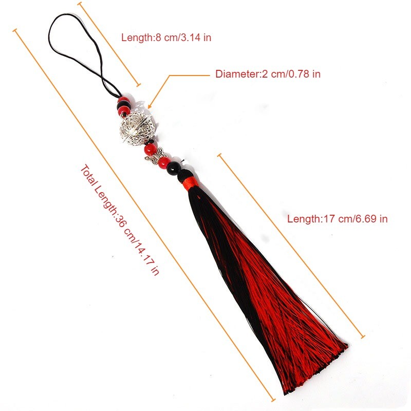 36 cm Palace Bell Tassel Crafts Car Pendant Costume Accessories Home Decor Multi