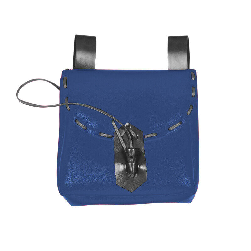 Medieval Renaissance Faux Leather Belt Pouch Reenactment Cosplay Waist Belt Bag