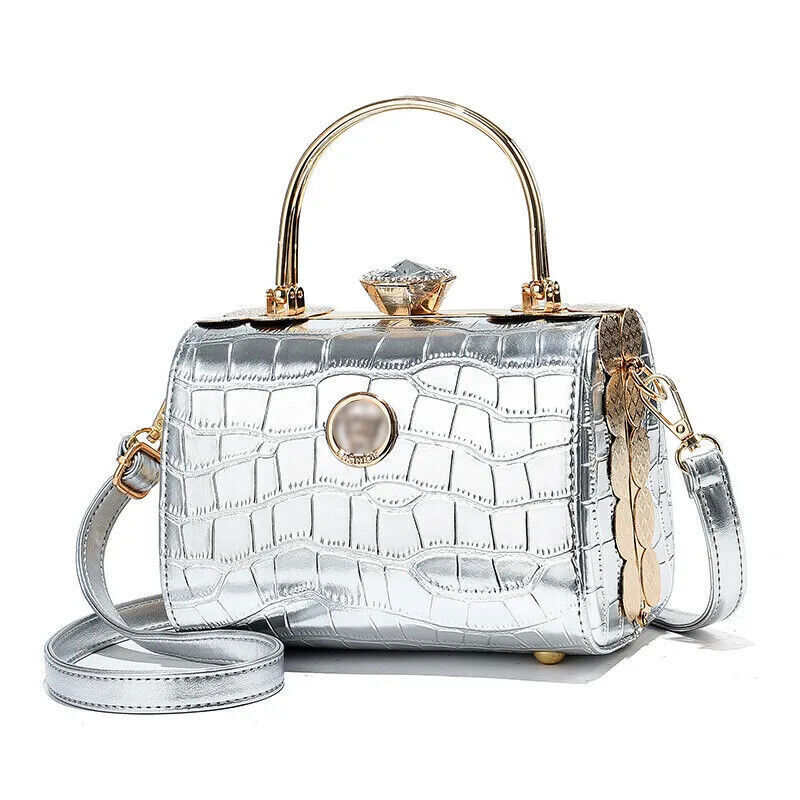 Women Shoulder Bag PU Female Handbag Plaid Crossbody Bags