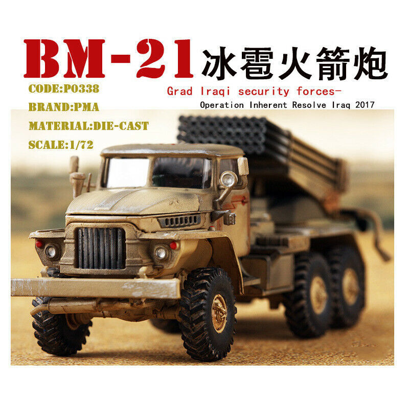 1:72 PMA BM-21GRAD IRAQI 2017 MISSILE LAUNCHER DIECAST Armor MODEL Collection