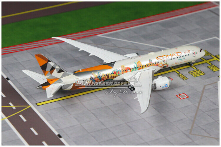 1:400 JC Wings ETIHAD BOEING 787-9 Passenger Airplane Diecast Aircraft Model