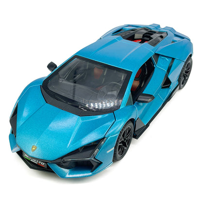 1/24 Lamborghini Revuelto Model Car Diecast Toy Cars Boys Toys Kids Gifts Blue
