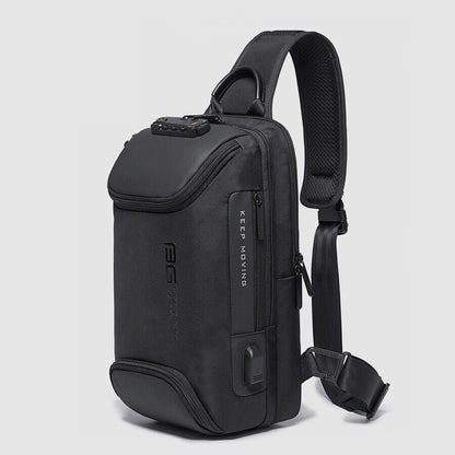 TSA Lock Charging Port Water Resistant Chest Pack Sling Bag One Strap Backpack