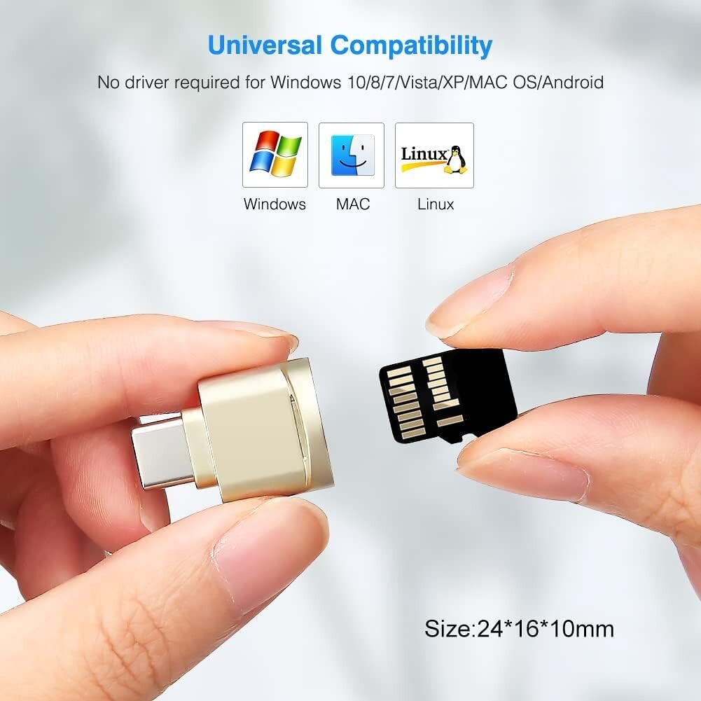 TypeC To Micro SD TF Card Reader OTG USB Adapter Converter For Samsung Phone Lot