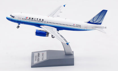 1:200 InFlight UNITED AIRBUS A320 Passenger Airplane Diecast Aircraft Model