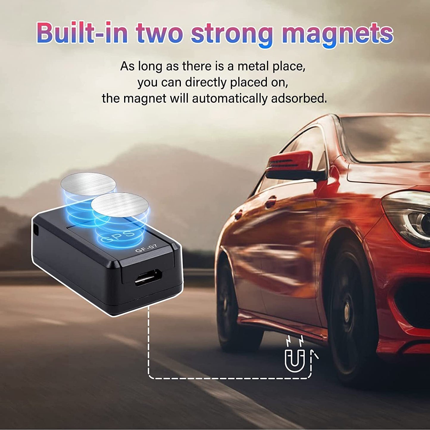 Magnetic Mini GPS Real Time Car Locator Tracker GSM/GPRS Tracking Device US GF07