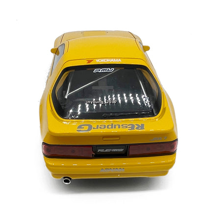 1/24 Mazda RX-7 FC3S Model Car Diecast Toy Cars Boys Toys for Kids Gifts Yellow