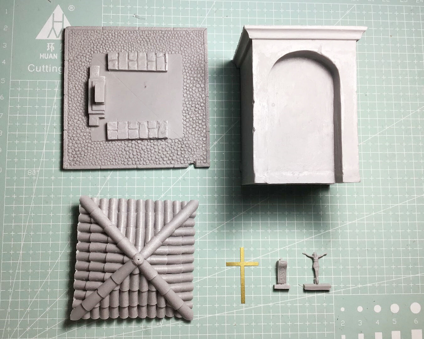 1:35 resin figure model Pavilion model Unassembled Unpainted