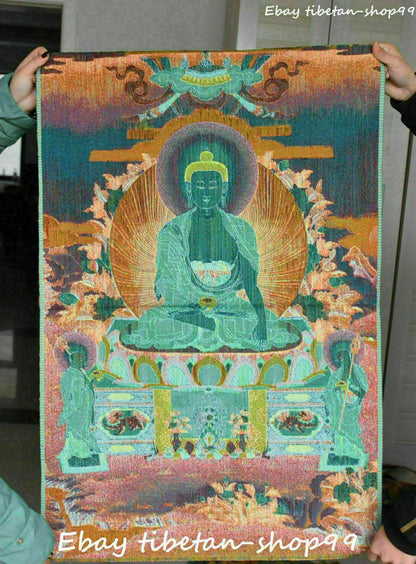 36 "Tibet Buddhismus Seidentuch Shakyamuni Sakyamuni Buddha Thangka Tonka