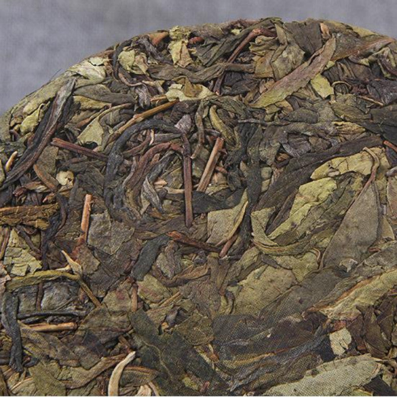 357g Aged Tree Puerh Raw Tea Cake Yunnan Qizi Pu-erh Shengcha Organic Pu'er Tea