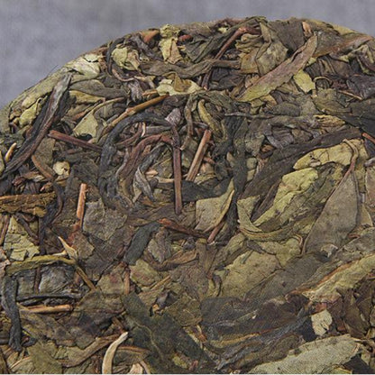 357g Aged Tree Puerh Raw Tea Cake Yunnan Qizi Pu-erh Shengcha Organic Pu'er Tea