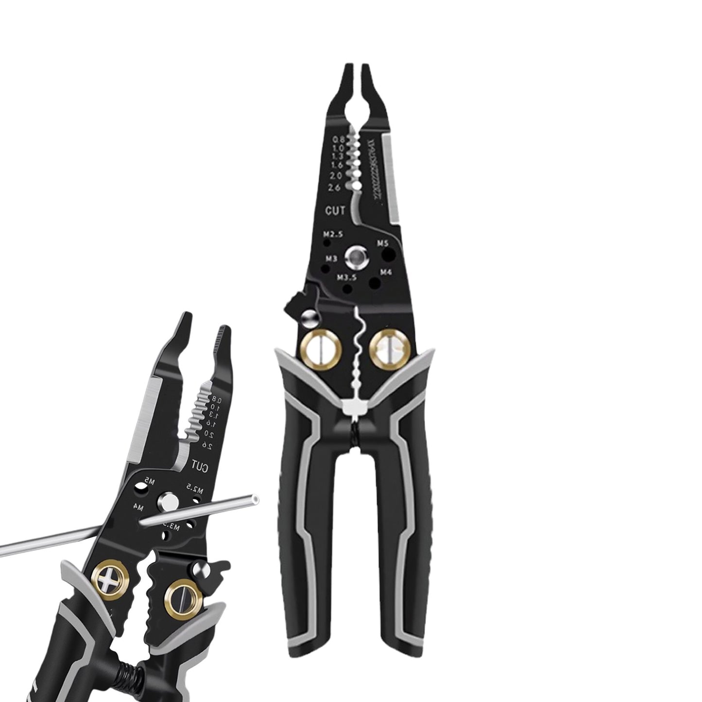 Durable Multipurpose Electrical Wire Stripping Crimper Pliers Wire Cutter