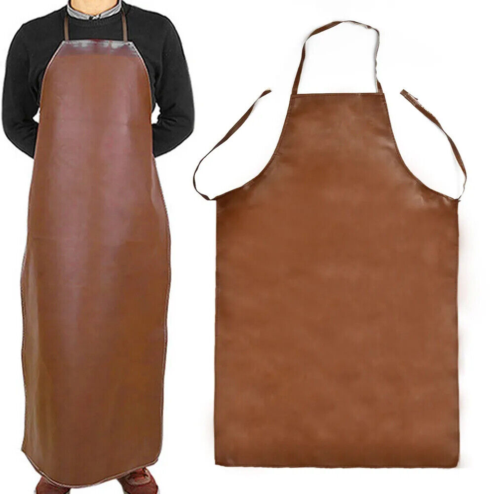 Welding Aprons PU Leather Equipment Welder Thermal Insulation Protection 97x65cm