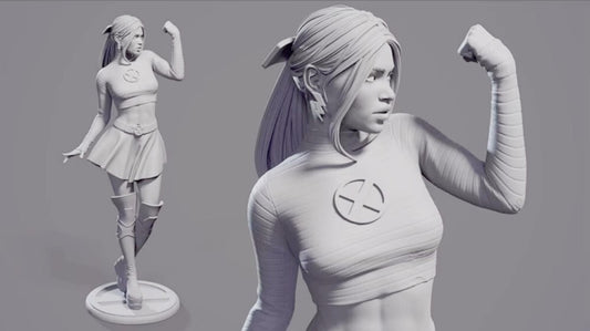 1/24 resin figure model kit Fantasy Storm 3D Printing Unassembled Unpainted