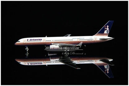 1:400 JC Wings Britannia BOEING 757-200 Passenger Airplane Diecast Plane Model
