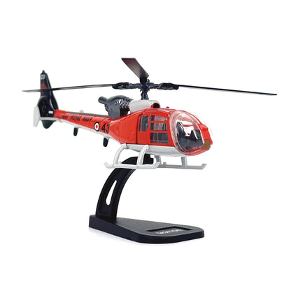 1/100 Scale For Aerospatiale SA341/342 Gazelle Helicopter Finished Model Gift