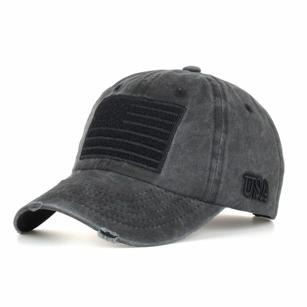 Cap Adjustable Snapback Hat Baseball Retro Flag Embroidery Baseball Headwear 1PC