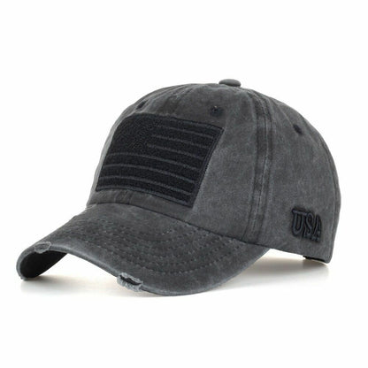 Cap Adjustable Snapback Hat Baseball Retro Flag Embroidery Baseball Headwear 1PC