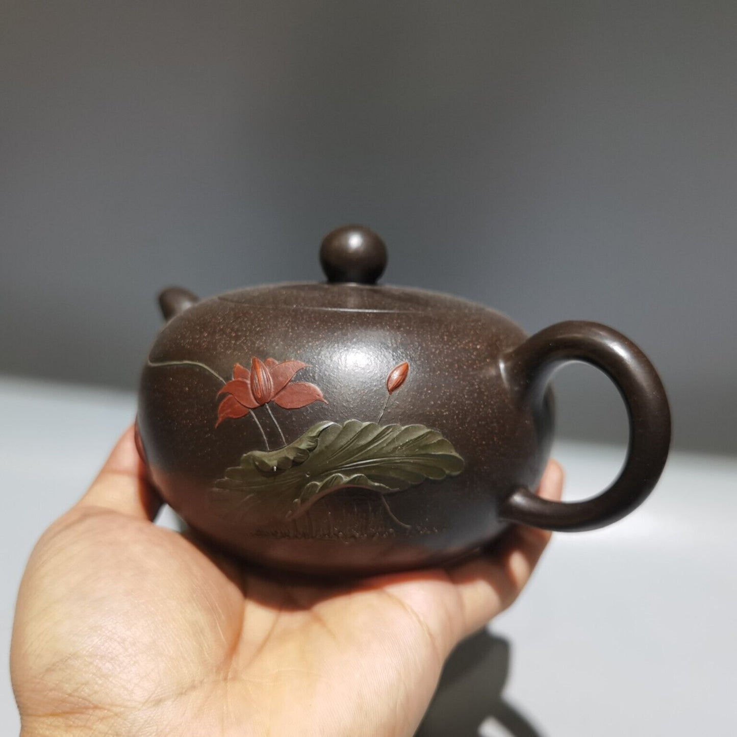 vintage chinese yixing purple clay teapot zisha ceremony kung Household tea set