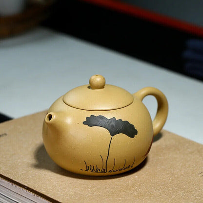 200ML Yixing Classic Tea Pot Purple Clay Xi Shi Teapots Ore Kettle Tea Set