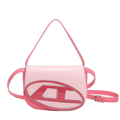 Half Moon Shoulder Bags Pink Stylish Underarm Bag Handbags Purse 19*14*6 CM Pink